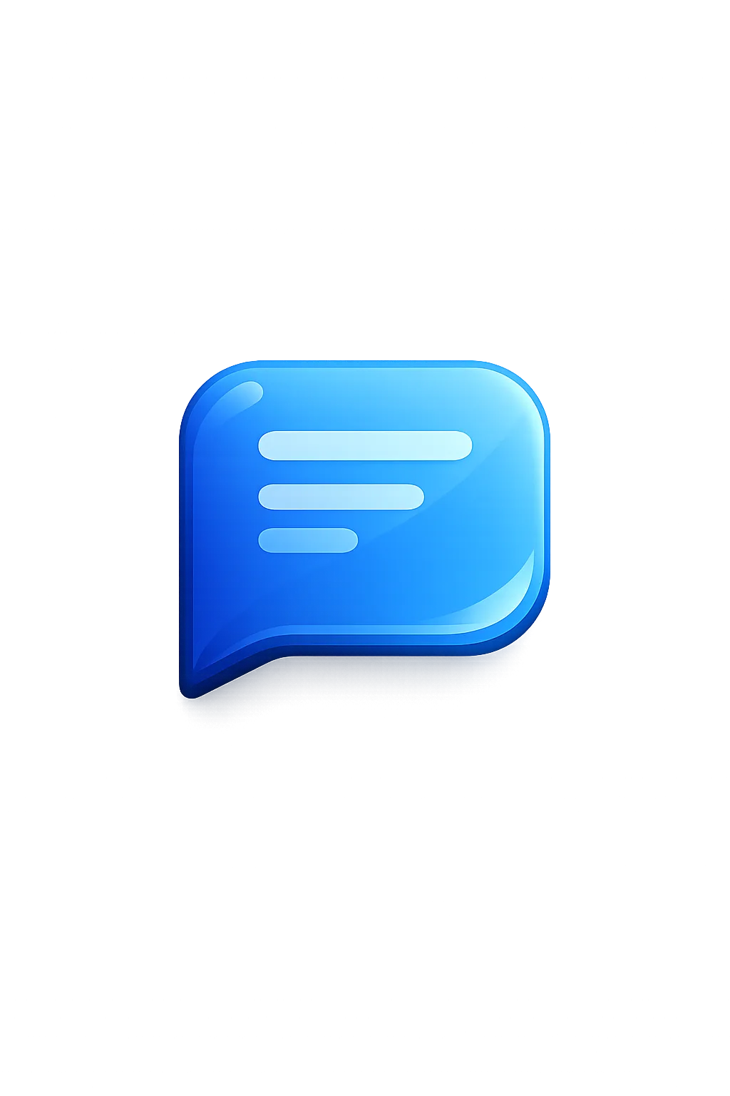 NordicCall kontakt - send en besked Blåt ikon for besked til NordicCall