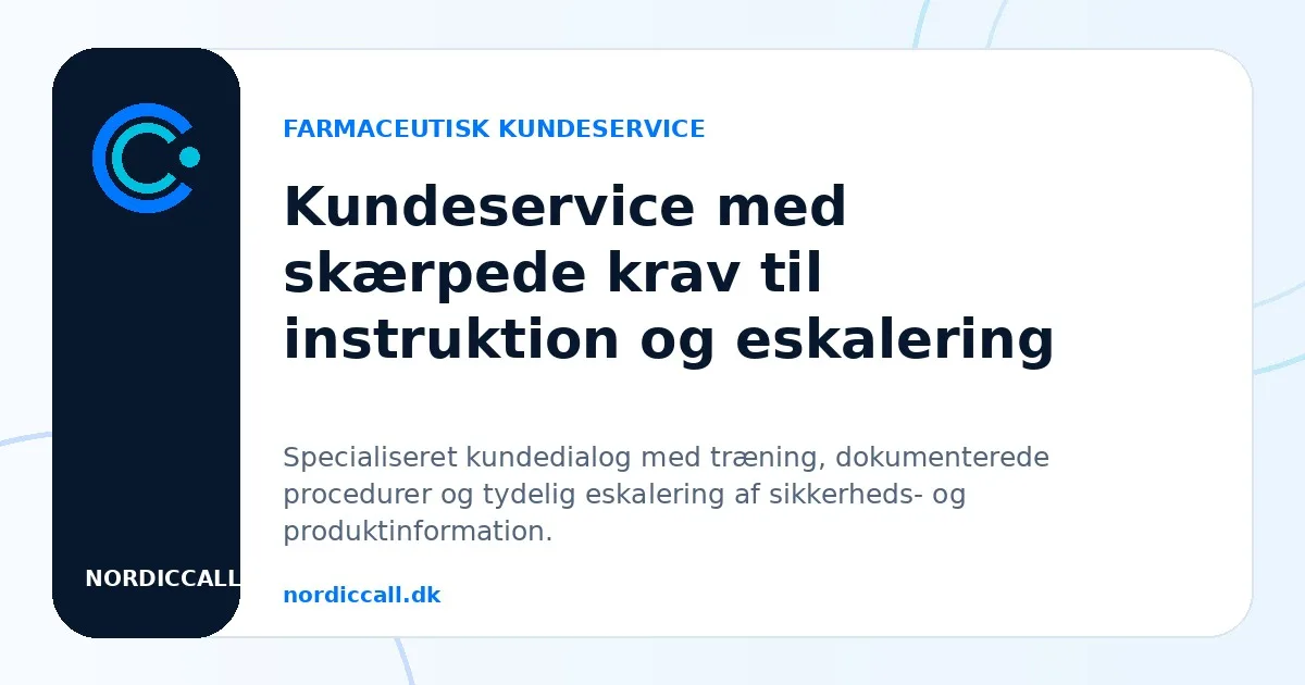 Farmaceutisk kundeservice