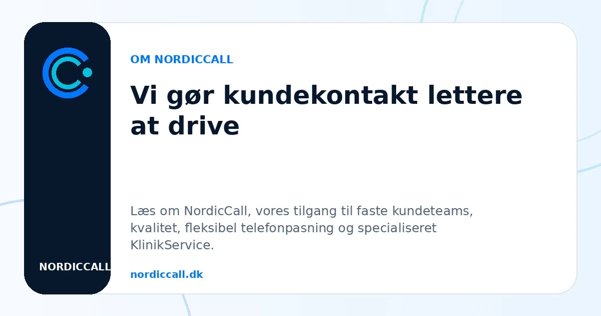 NordicCalls fagteam