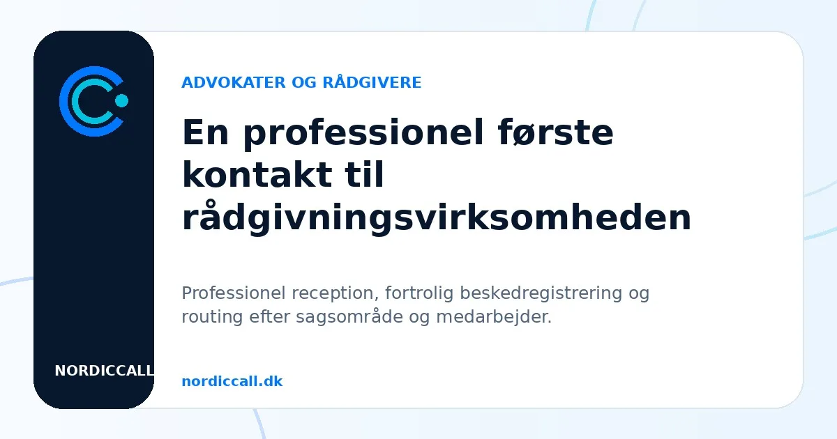 Telefonpasning til advokater