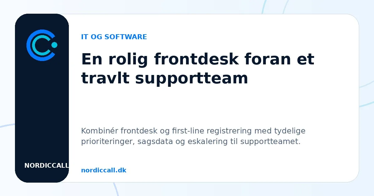Telefonpasning til IT og software