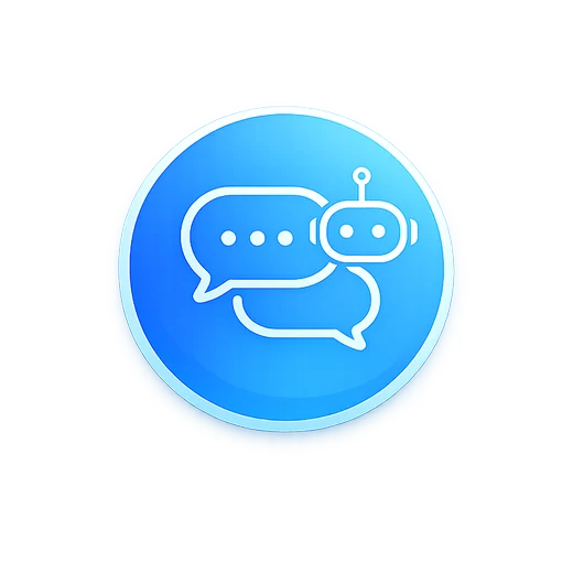 Chatbobler ikon for live chat, AI-chat og digital kundeservice